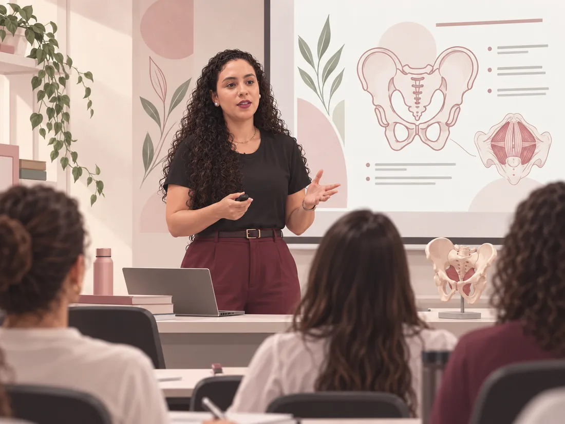 Helena Yannael em atividade acadêmica no UniRios